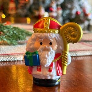 Little People Fisher Price - Sinterklaas Dutch Santa - Netherlands toy rare HTF